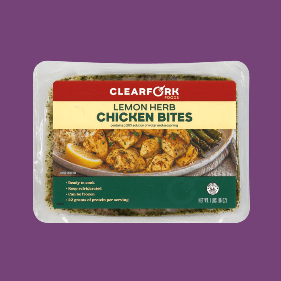 Lemon Herb Diced Marinated Chicken Breast