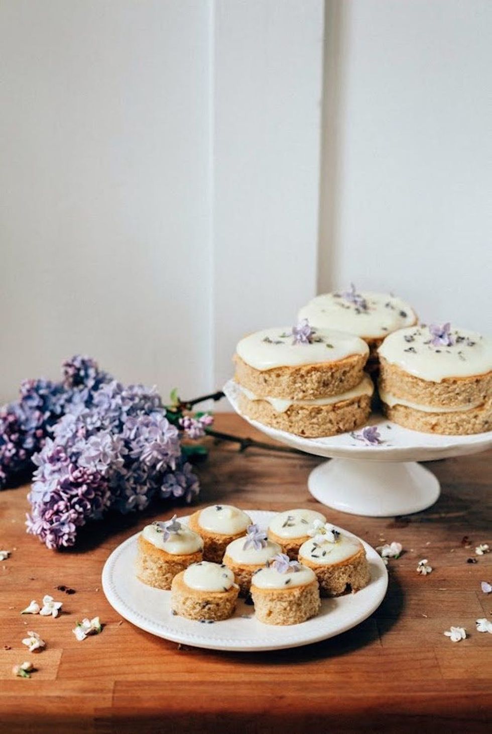 Lemon, Lavender, and Earl Grey Mini Cakes