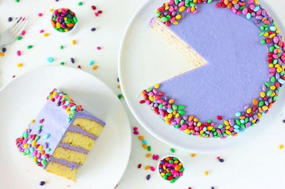 Lemon Lavender Champagne Cake