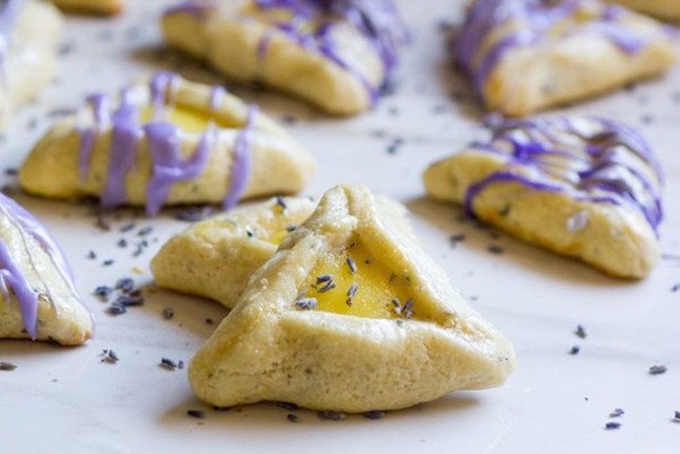 Lemon Lavender Hamantaschen