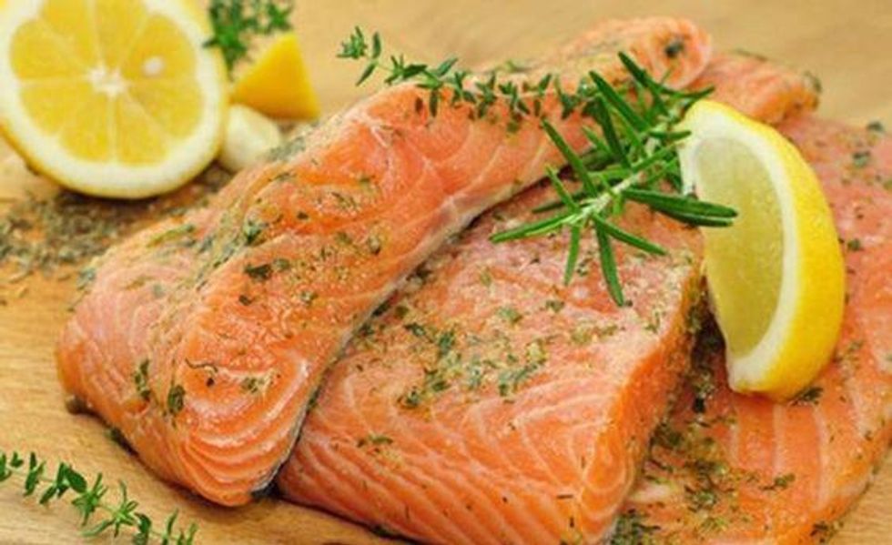 lemon orange salmon