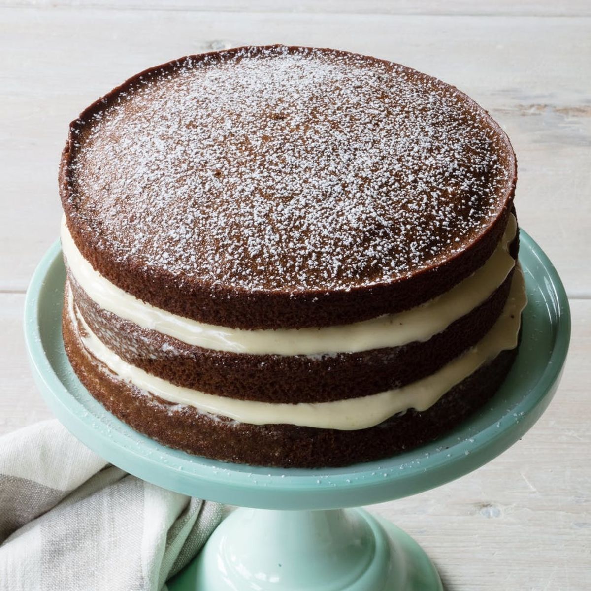 Lemony Gingerbread Layer Cake