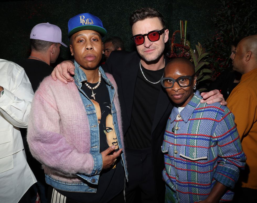 Lena Waithe, Justin Timberlake and Cynthia Erivo