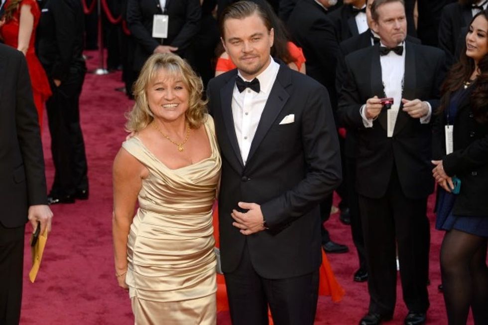 Leo and his mom at the 2013 Academy Awards.