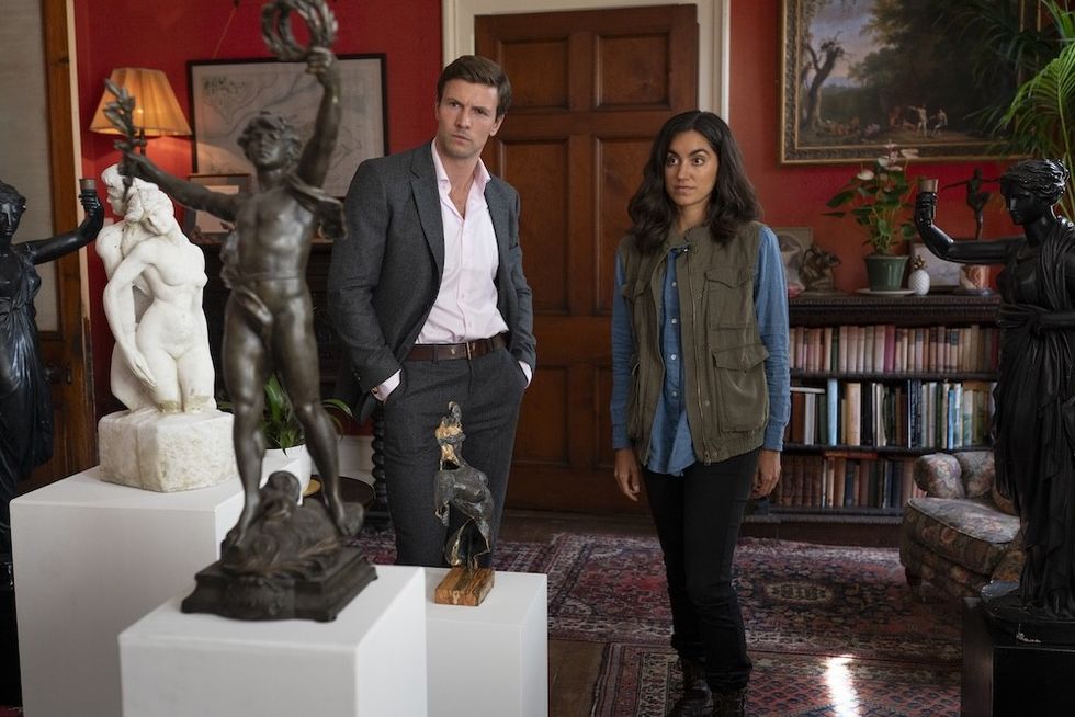 Leo Suter and Sofia Barclay in Lynley on Britbox