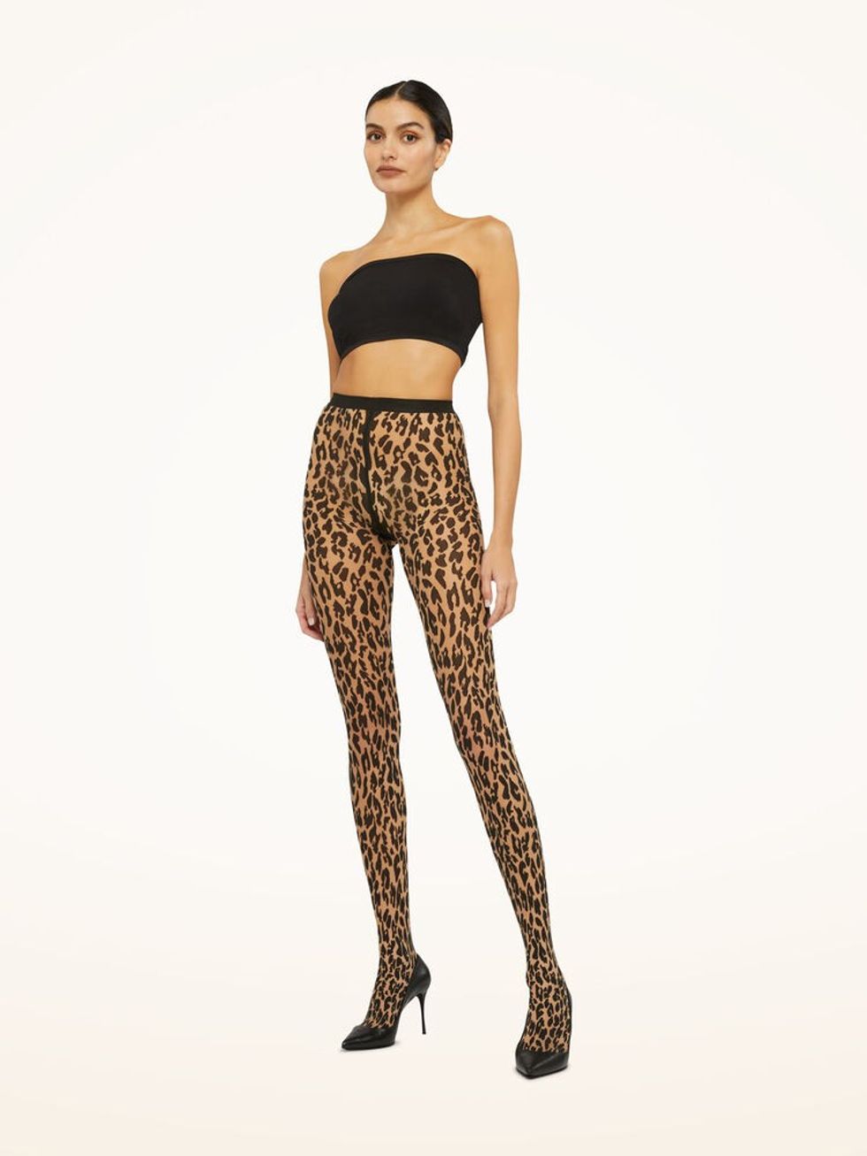 leopard print tights