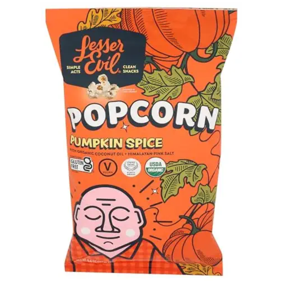 Lesserevil Organic Pumpkin Spice Popcorn