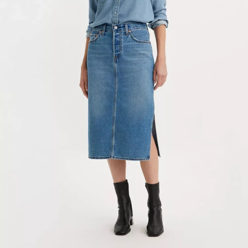Levi's Side Slit Skirt \u2014 Artist Divided