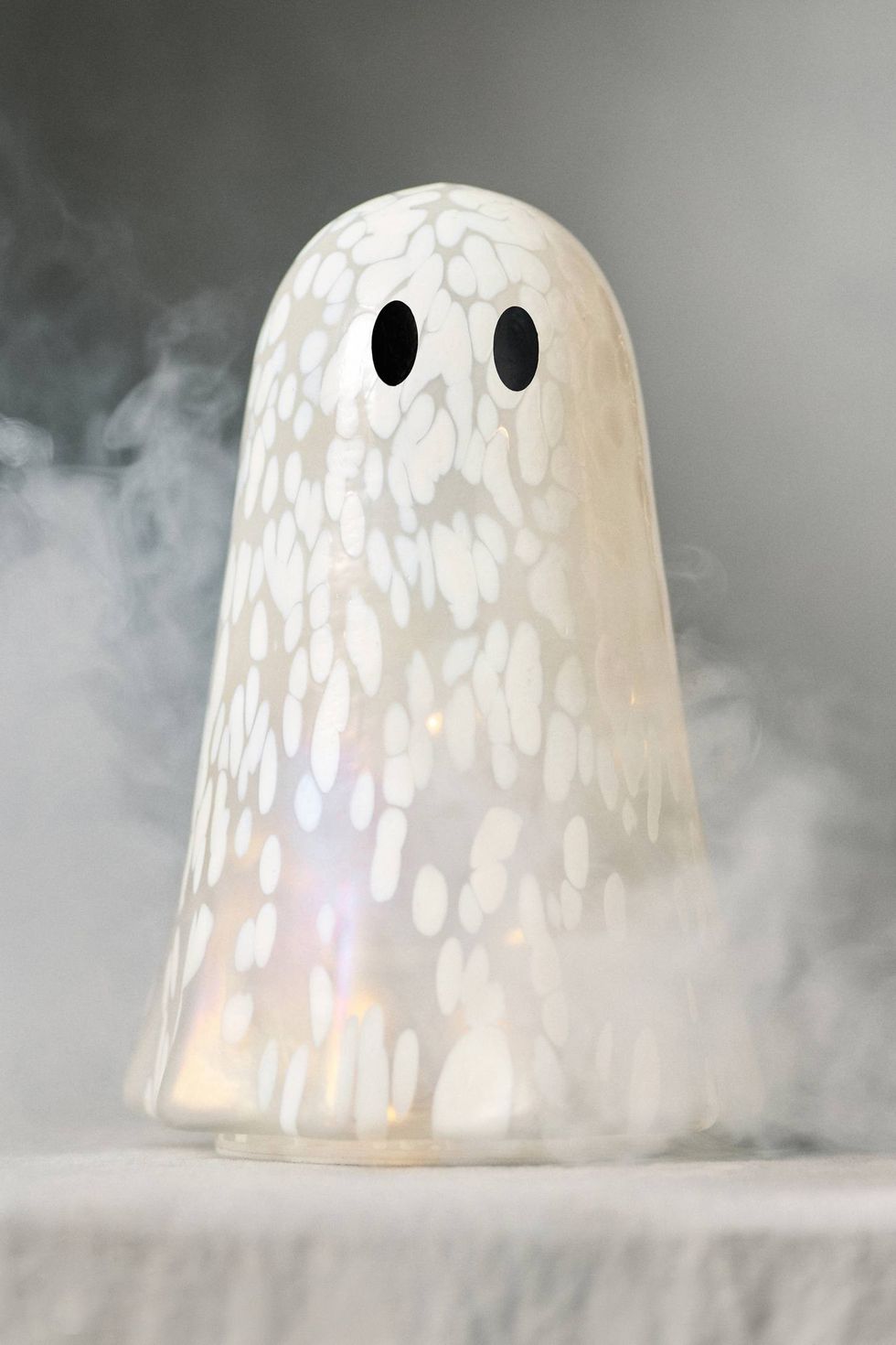 Light Up Confetti Glass Ghost