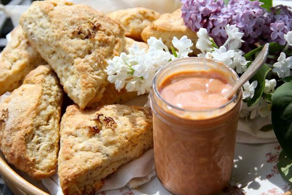 Lilac scones
