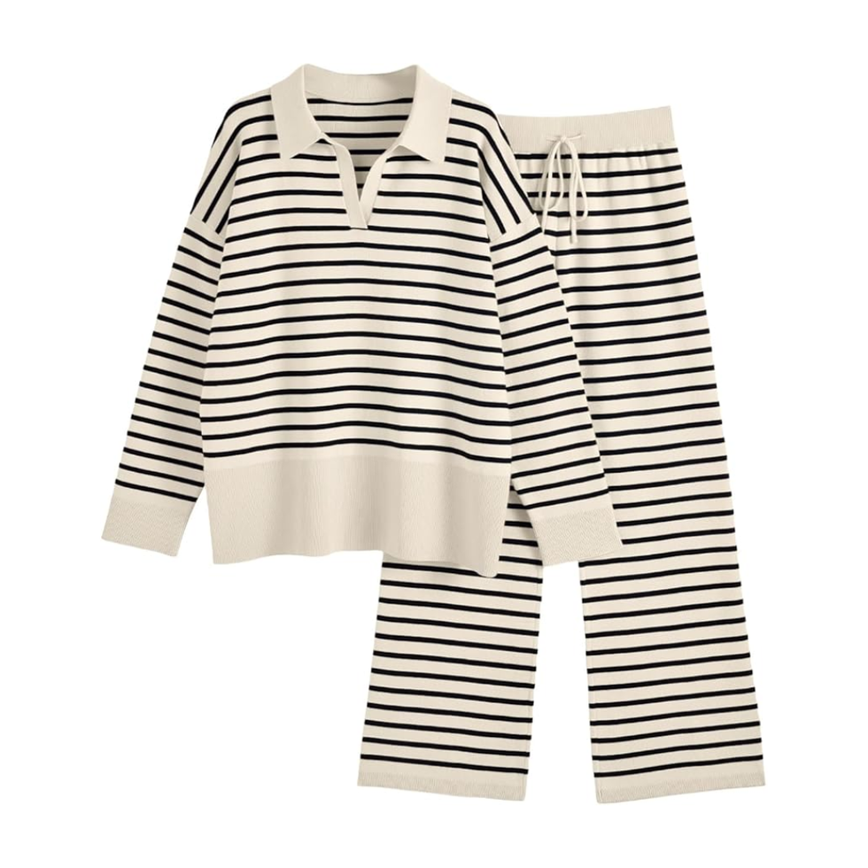 Lillusory Striped Lounge Set