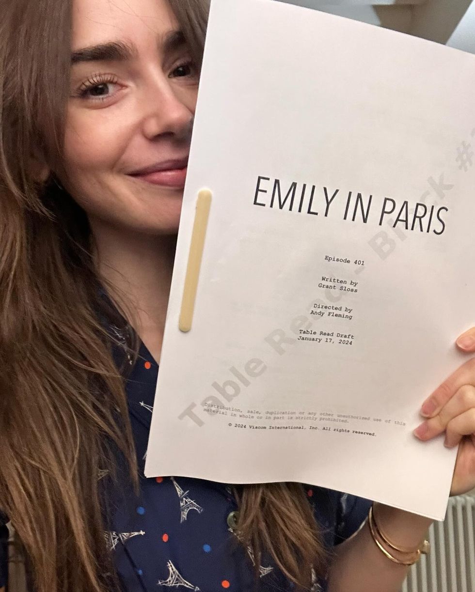lily collins emily in paris season 4 script