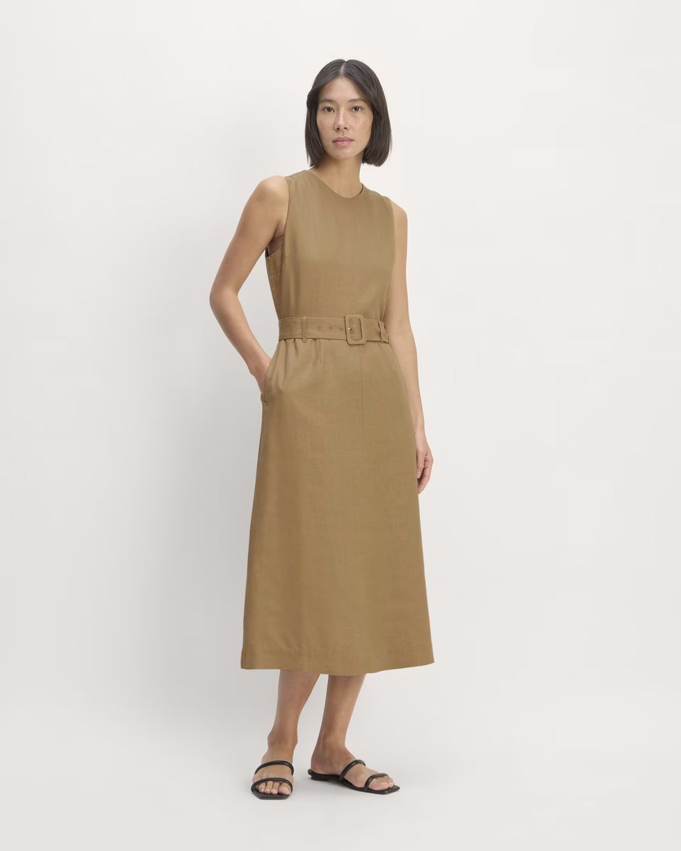 Linen Belted Dress