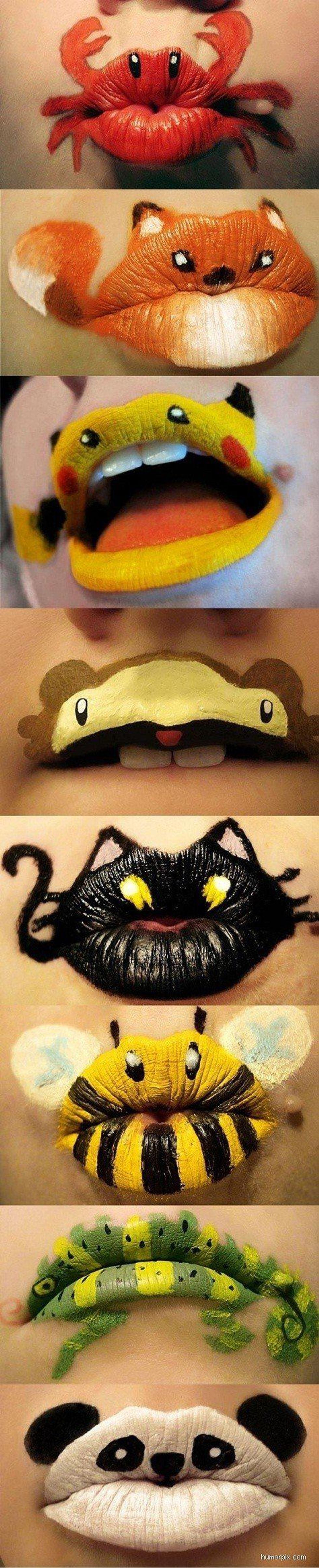 lip halloween makeup