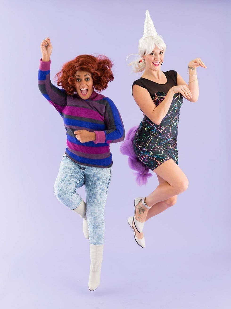 Lisa Frank and a Unicorn 80s costume