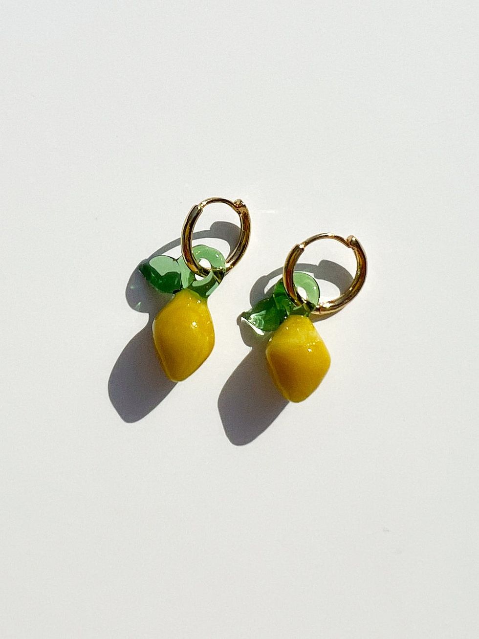Lisa Says Gah Limoncello Hoop Earrings