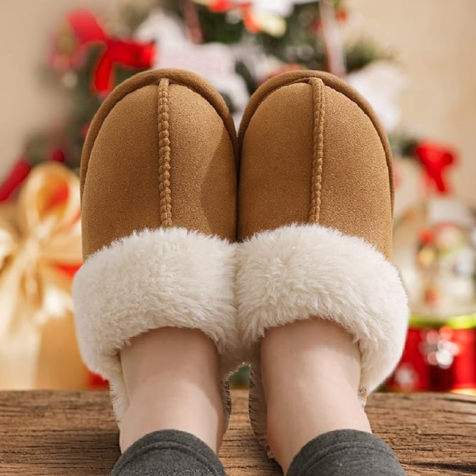 Litfun Fuzzy Memory Foam Slippers