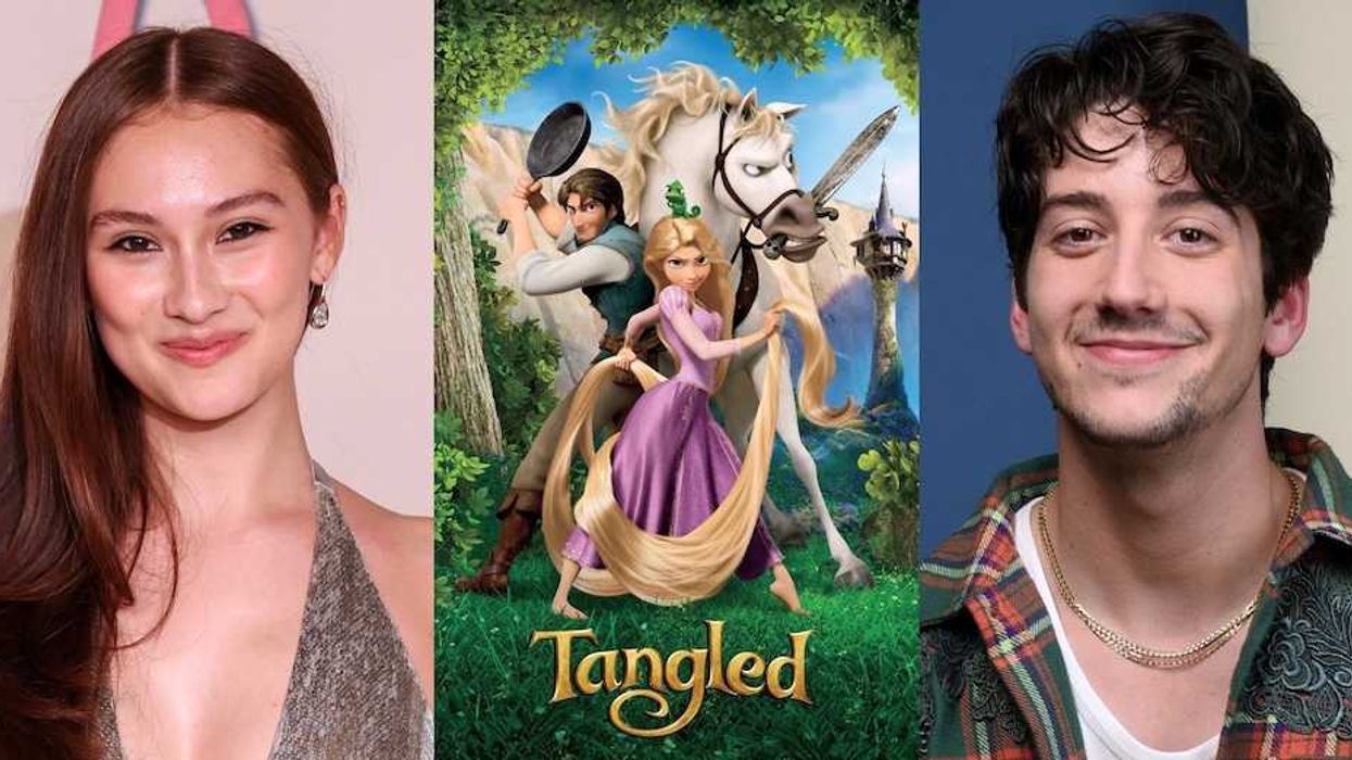live action tangled cast disney lola tung milo manheim