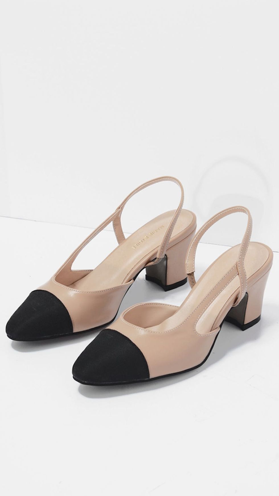LO\u00c9IL Two Tone Slingback Pumps