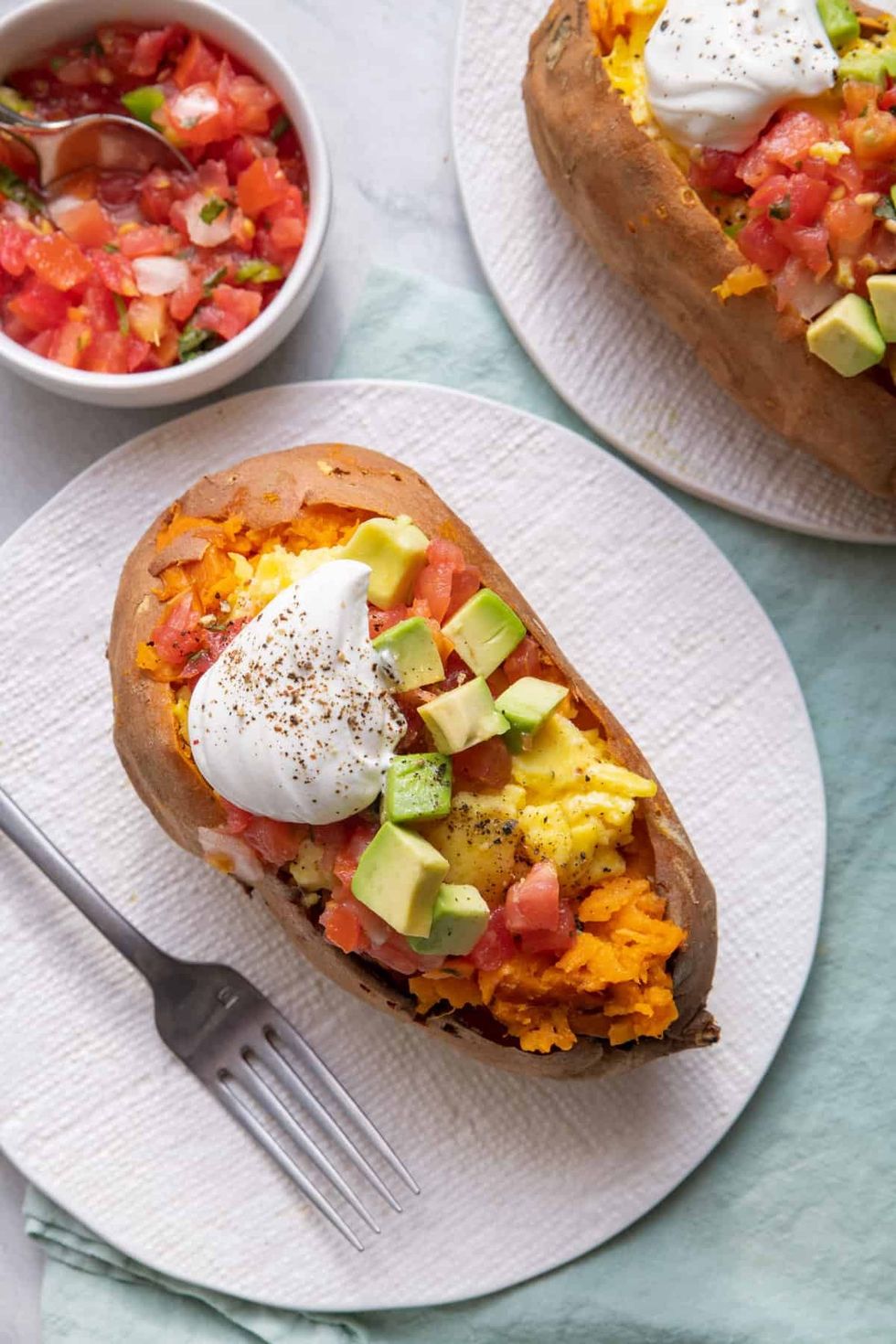 Loaded Breakfast Sweet Potato