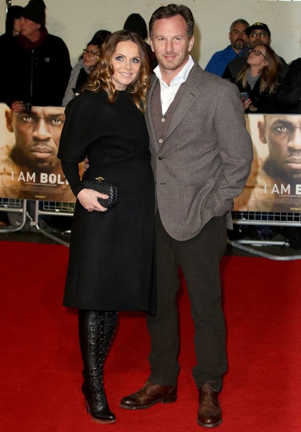 LONDON, UNITED KINGDOM - NOVEMBER 28: Geri Horner & Christian Horner seen attending the World Film Premiere of I Am Bolt, held at Odeon Leicester Square, on November 28, 2016 in London, England. PHOTOGRAPH BY Brett Cove / Barcroft Images London-T:+44 207 033 1031 E:hello@barcroftmedia.com - New York-T:+1 212 796 2458 E:hello@barcroftusa.com - New Delhi-T:+91 11 4053 2429 E:hello@barcroftindia.com www.barcroftimages.com (Photo credit should read Brett Cove / Barcroft Images / Barcroft Media via Getty Images)