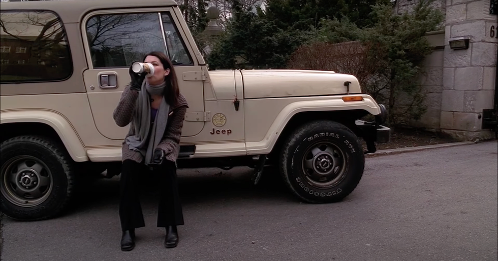 lorelai getting ready to ask her parents to help with rory's tuition