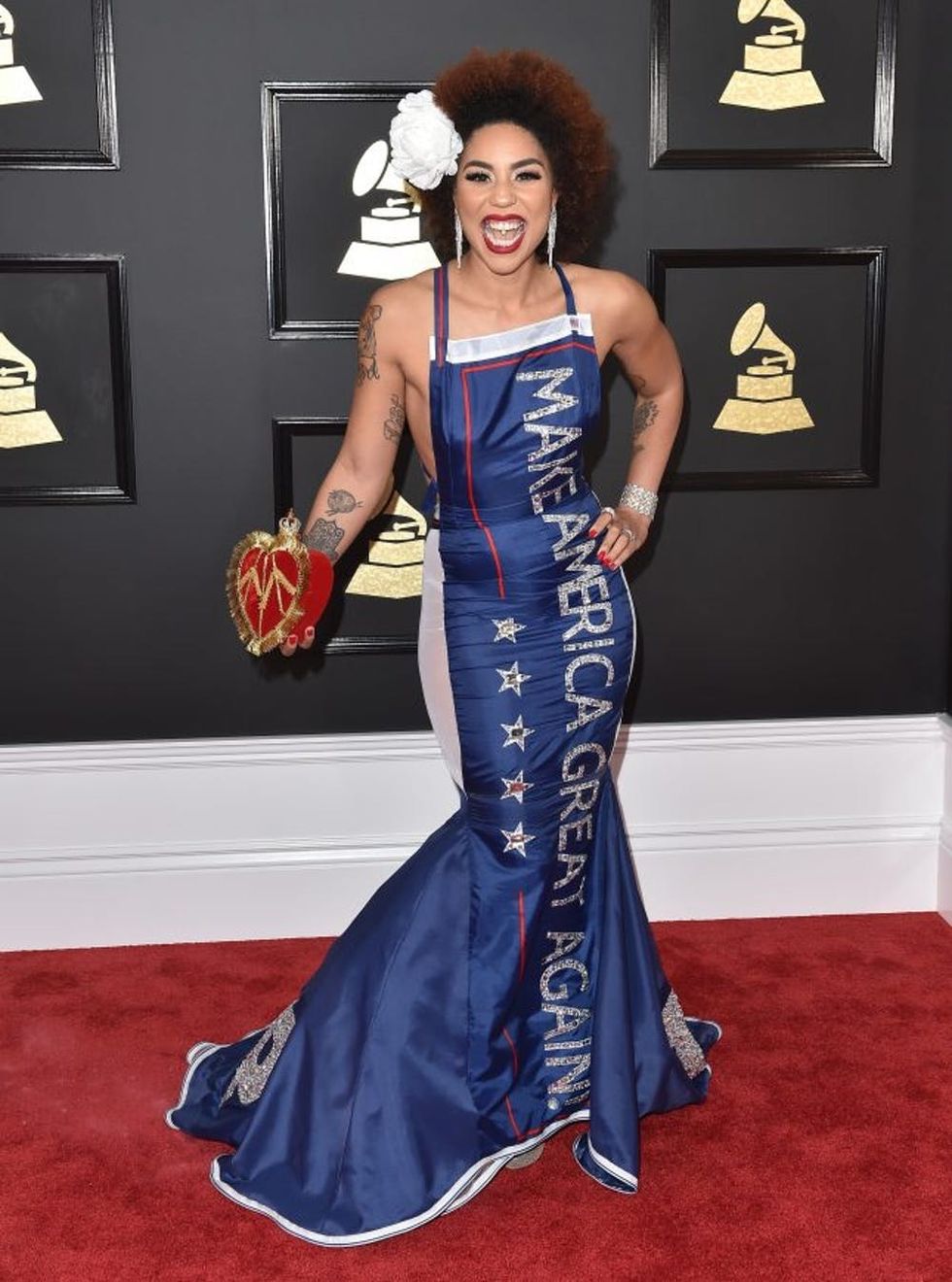 LOS ANGELES, CA - FEBRUARY 12: Recording artist Joy Villa attends the 59th GRAMMY Awards at STAPLES Center on February 12, 2017 in Los Angeles, California. (Photo by Axelle/Bauer-Griffin/FilmMagic)