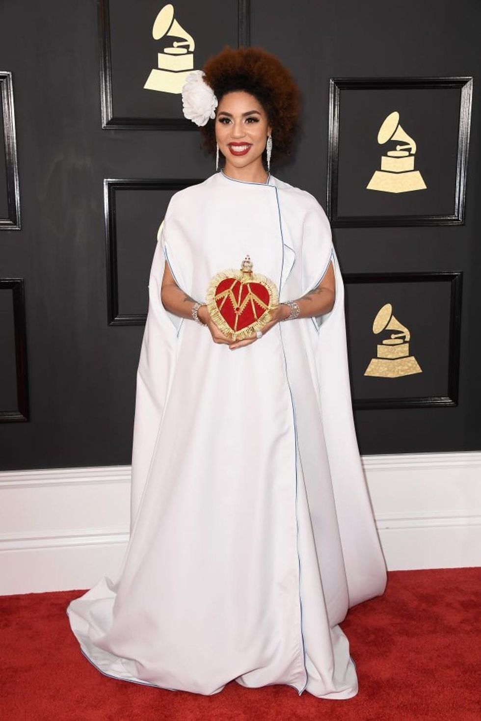 LOS ANGELES, CA - FEBRUARY 12: Singer Joy Villa attends The 59th GRAMMY Awards at STAPLES Center on February 12, 2017 in Los Angeles, California. (Photo by Frazer Harrison/Getty Images)
