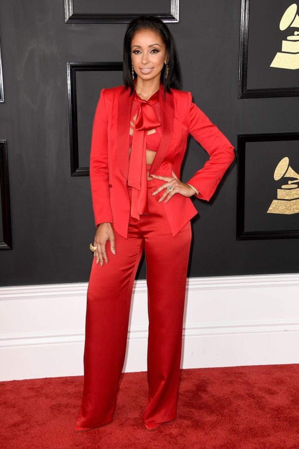 LOS ANGELES, CA - FEBRUARY 12: Singer Mya attends The 59th GRAMMY Awards at STAPLES Center on February 12, 2017 in Los Angeles, California. (Photo by Frazer Harrison/Getty Images)