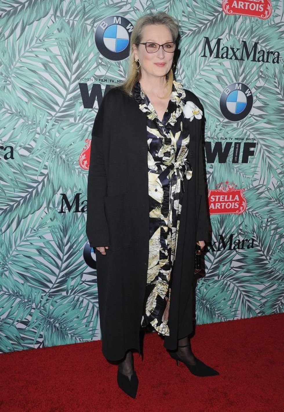 LOS ANGELES, CA - FEBRUARY 24: Actress Meryl Streep arrives at the 10th Annual Women In Film Pre-Oscar Cocktail Party at Nightingale Plaza on February 24, 2017 in Los Angeles, California. (Photo by Jon Kopaloff/FilmMagic)