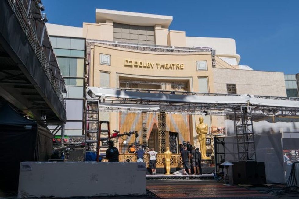 LOS ANGELES, CA - FEBRUARY 26: General views of the red carpet setup for the 88th Annual Academy Awards, which has encompassed two city blocks along Hollywood Blvd on February 26, 2016 in Los Angeles, California. (Photo by AaronP/Bauer-Griffin/GC Images)
