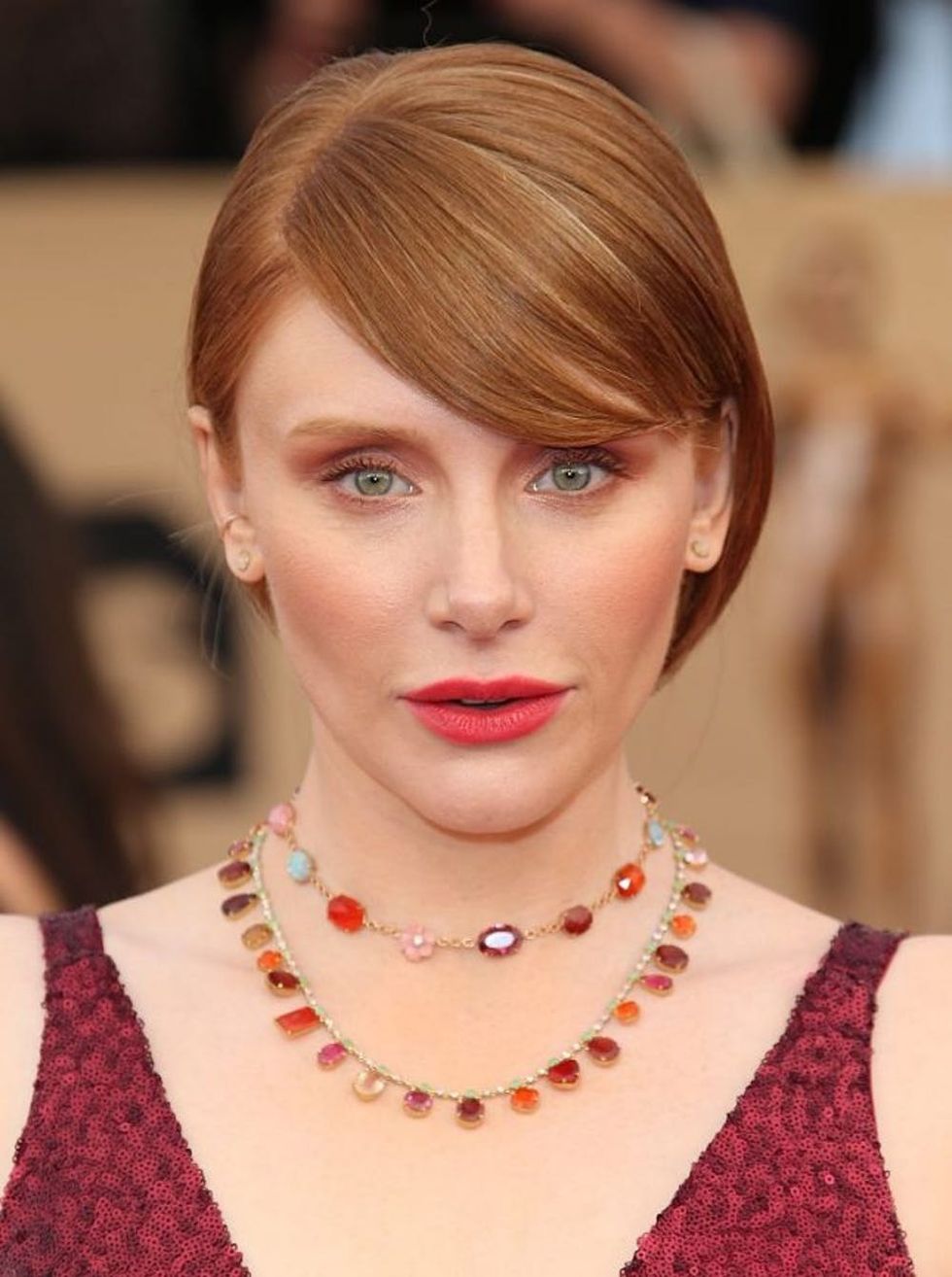 LOS ANGELES, CA - JANUARY 29: Actress Bryce Dallas Howard arrives at the 23rd Annual Screen Actors Guild Awards at The Shrine Expo Hall on January 29, 2017 in Los Angeles, California. (Photo by Dan MacMedan/WireImage)