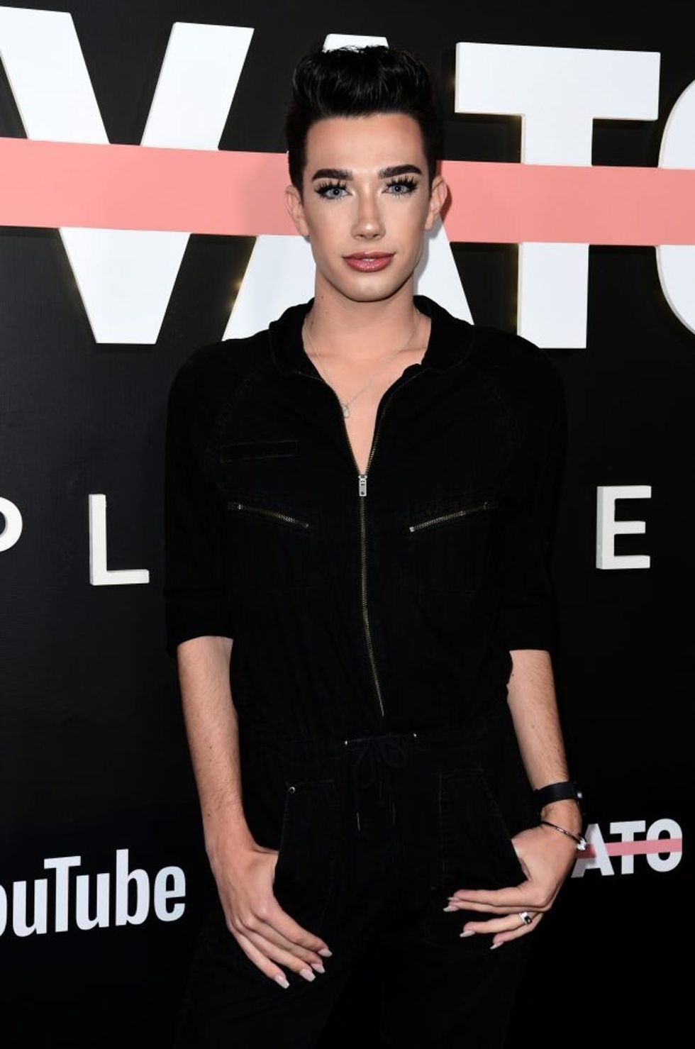 LOS ANGELES, CA - OCTOBER 11: James Charles attends the "Demi Lovato: Simply Complicated" YouTube premiere at The Fonda Theatre on October 11, 2017 in Los Angeles, California. (Photo by Emma McIntyre/Getty Images)