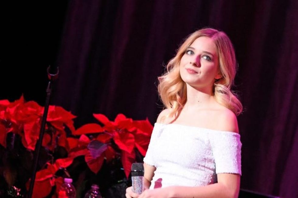 LOUISVILLE, KY - DECEMBER 18: Jackie Evancho performs at Brown Theatre on December 18, 2016 in Louisville, Kentucky. (Photo by Stephen J. Cohen/Getty Images)