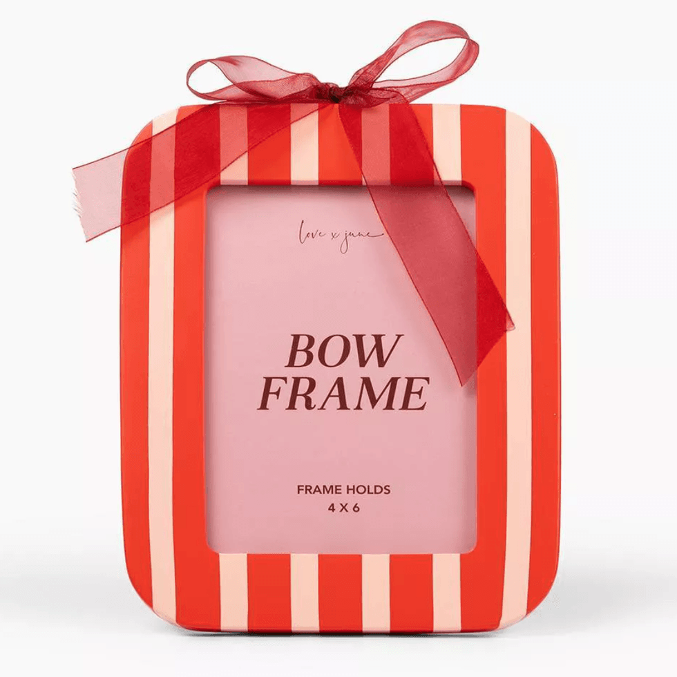 Love x June Stripe Resin Picture Frame