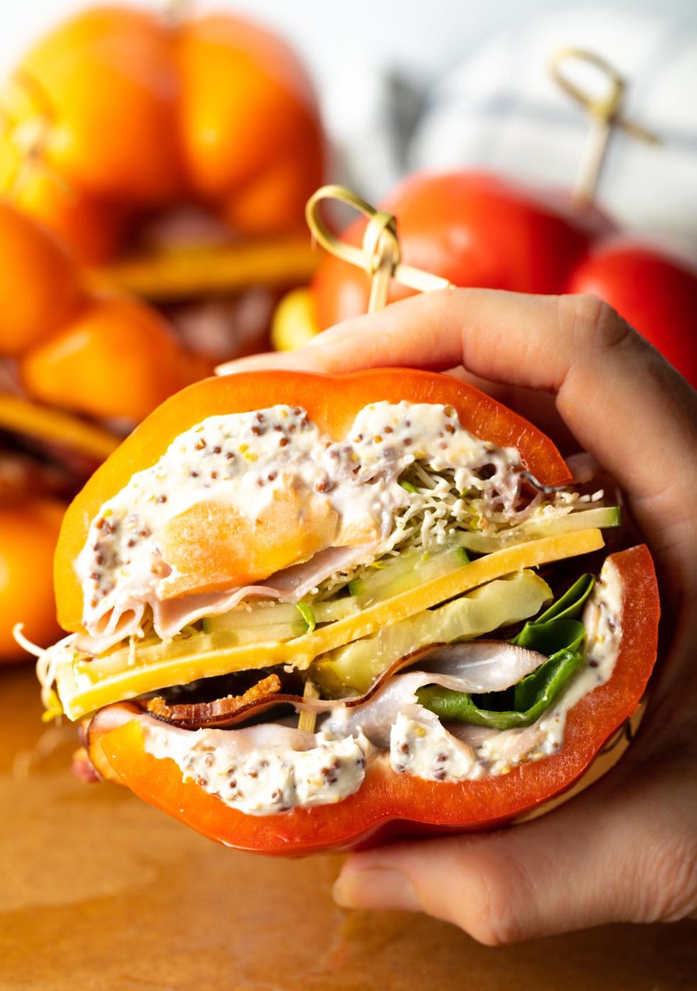 Low Carb Bell Pepper Sandwich