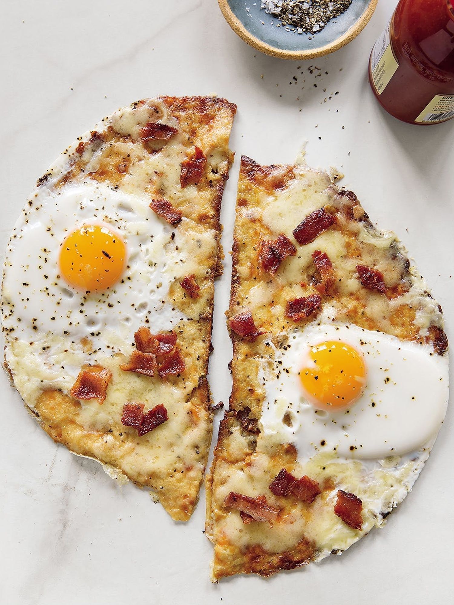 low carb egg in a basket