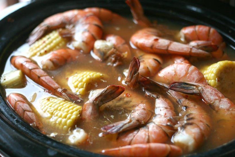 low country boil with shrimp and corn