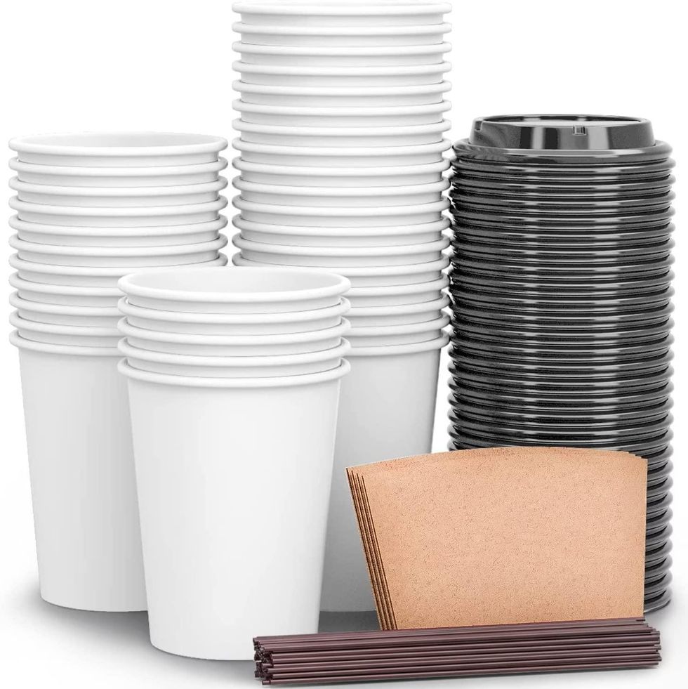 Luckypack Biodegradable & Compostable Disposable Coffee Cups