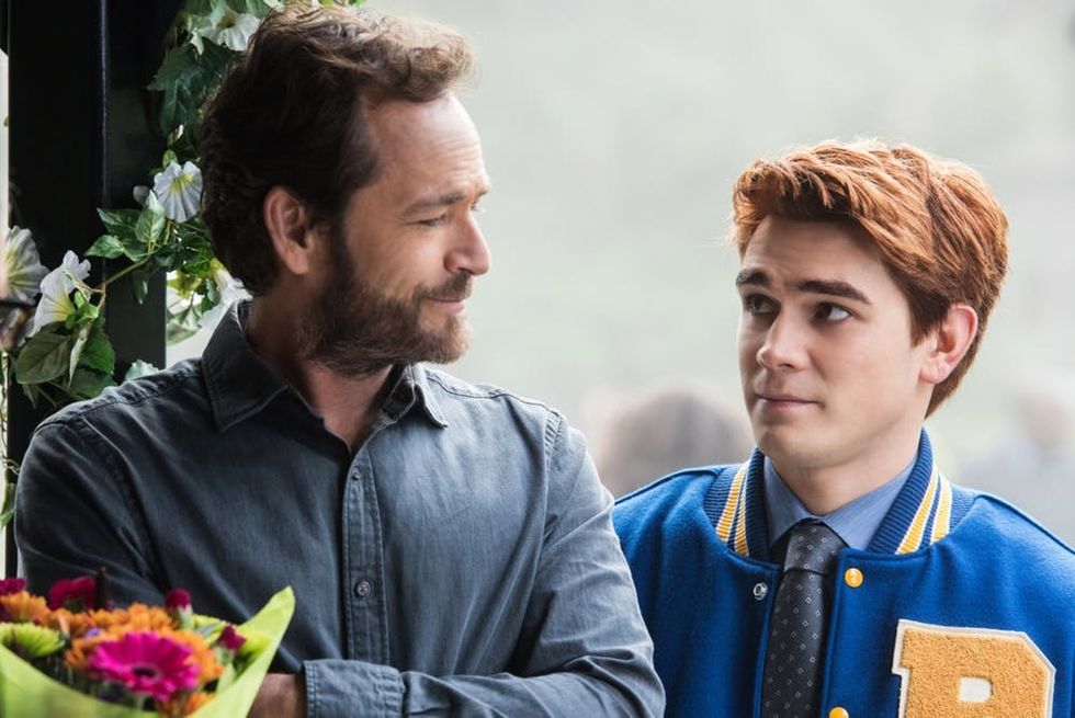 luke perry as fred andrews on riverdale