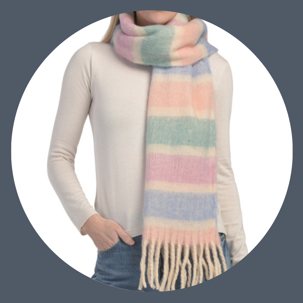 Lulla Collection Color Block Small Striped Scarf