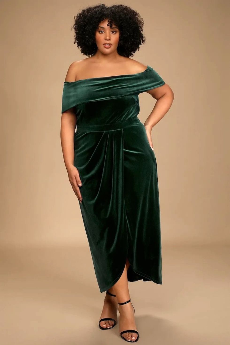 Lulu's Emerald Green Maxi Dress