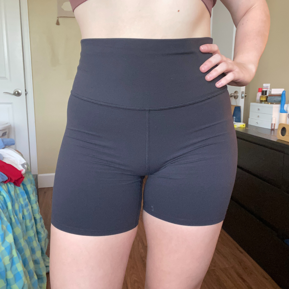 lululemon biker shorts dupe review