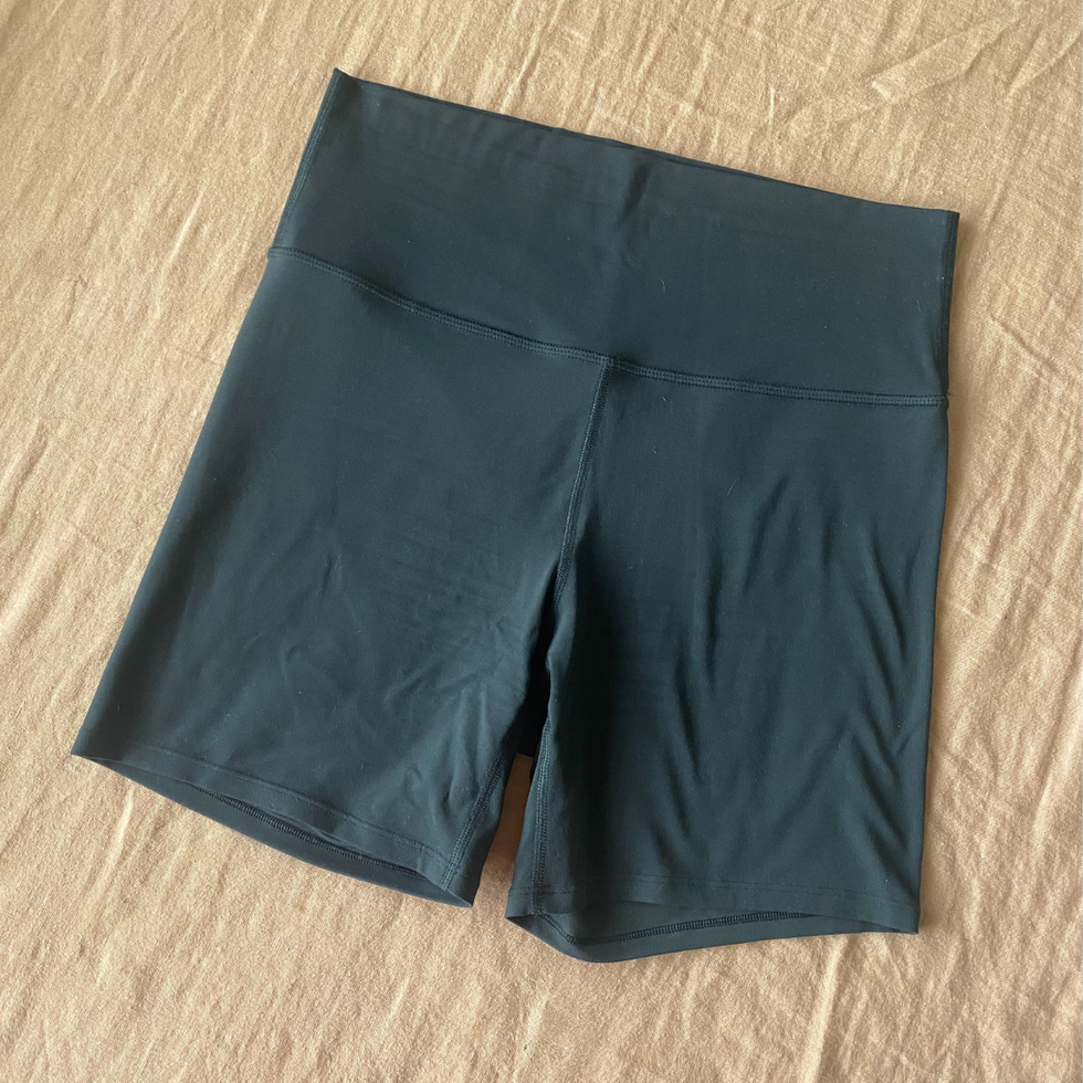lululemon biker shorts dupe review