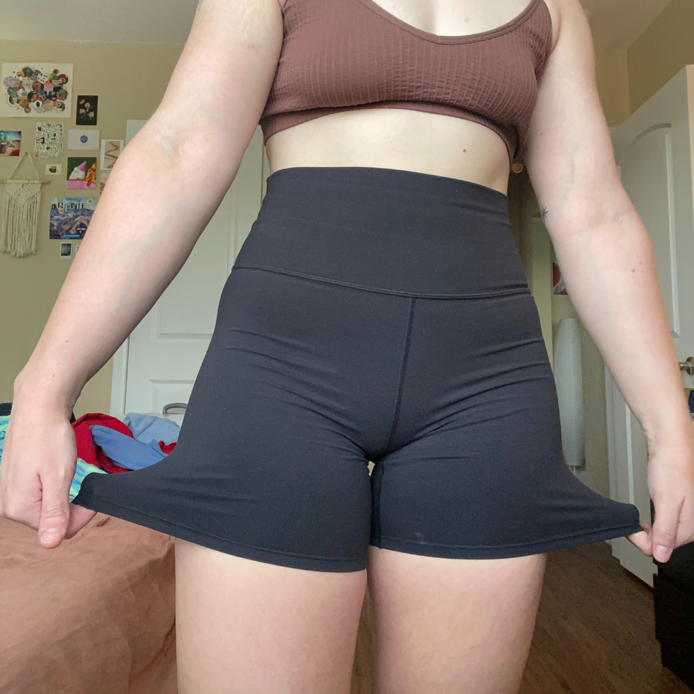 lululemon biker shorts dupe review