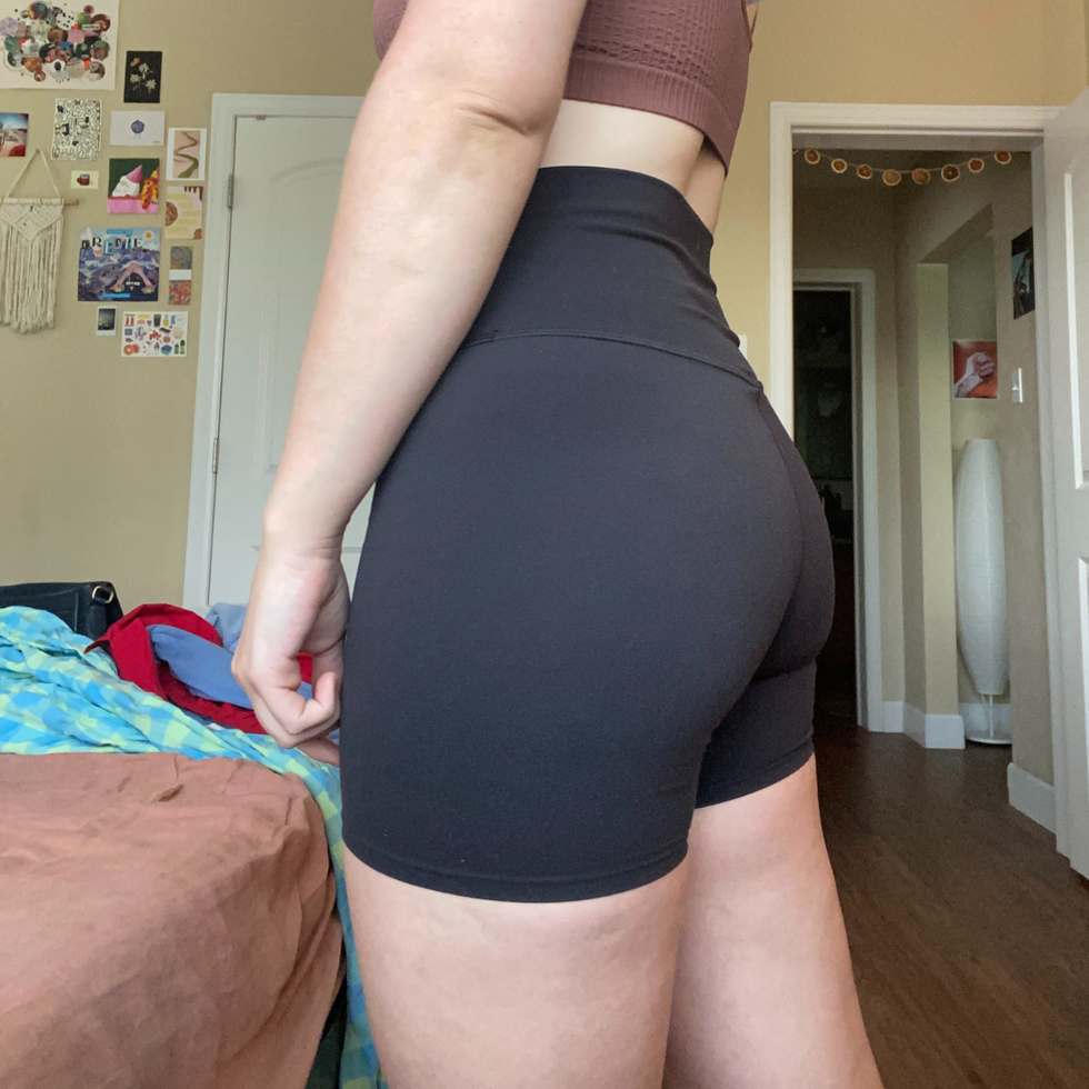 lululemon biker shorts dupe review