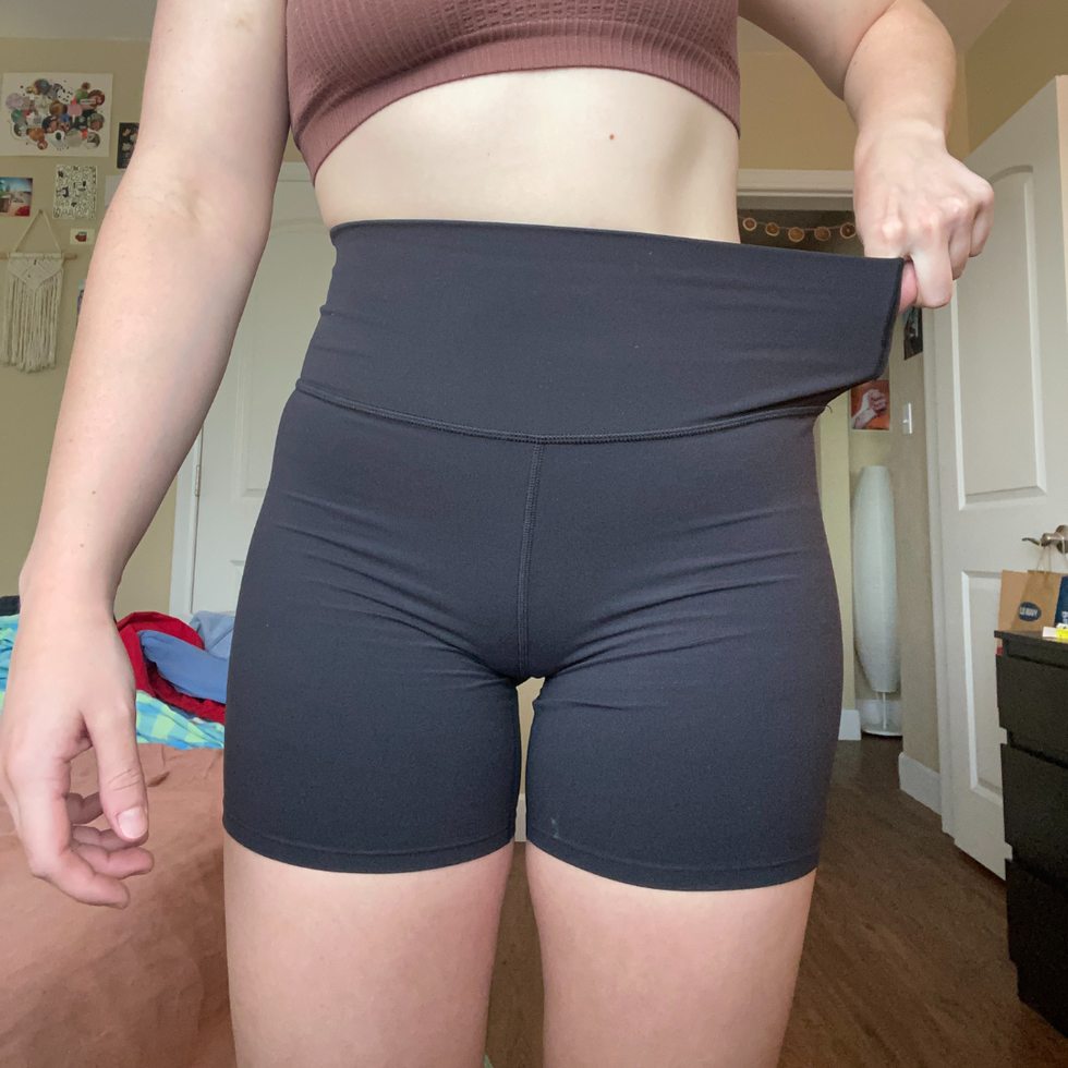 lululemon biker shorts dupe review