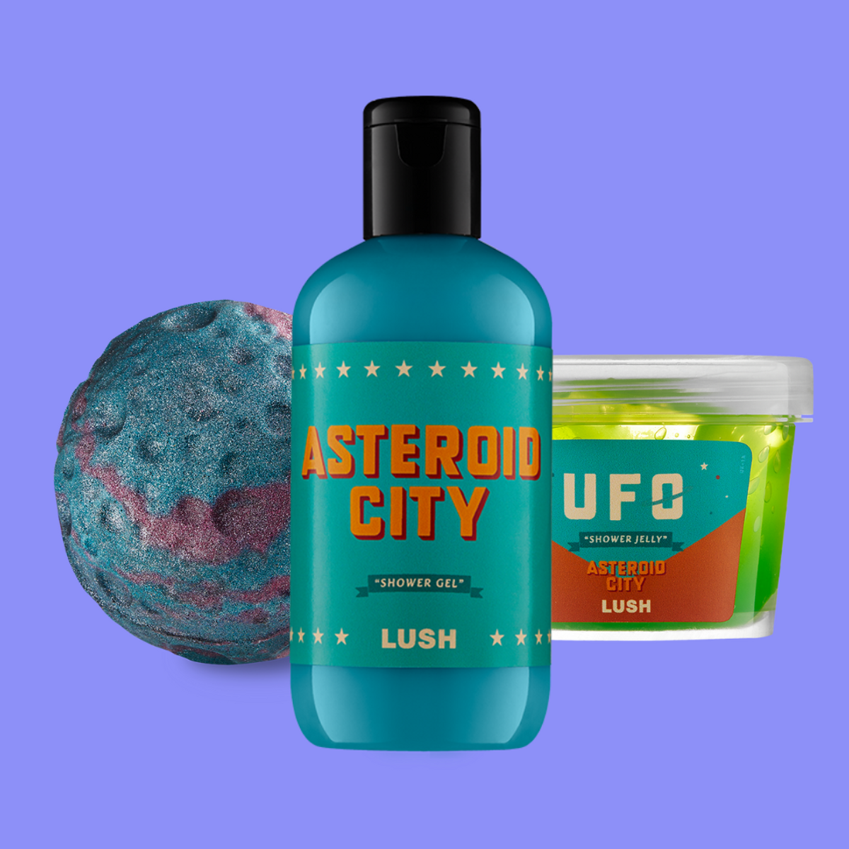 lush bath bombs for wes anderson asteroid city
