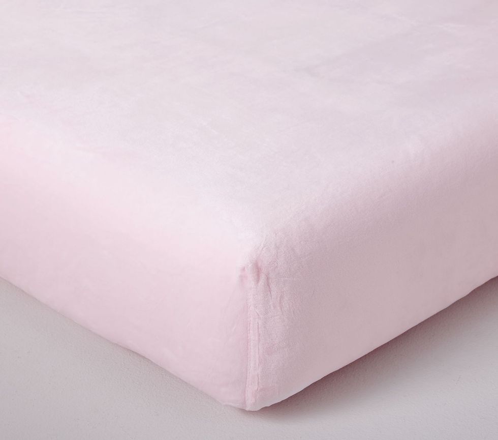 Luxe Chamois Crib Fitted Sheet ($44)