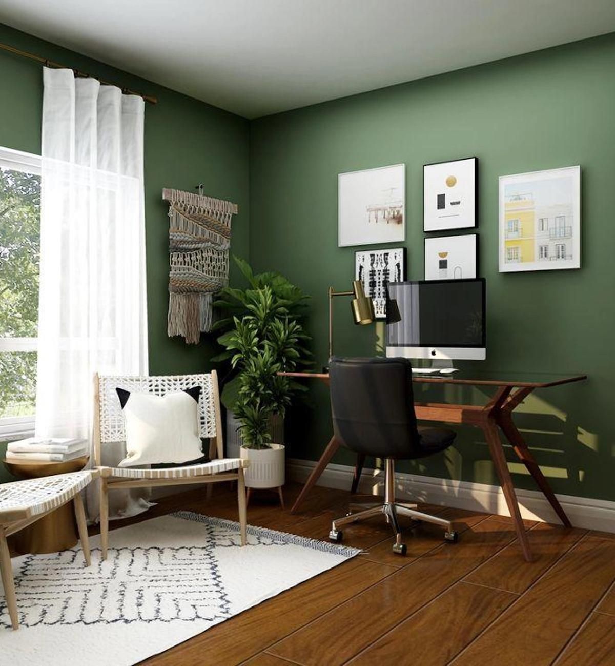 luxury home decor hacks green office with plants